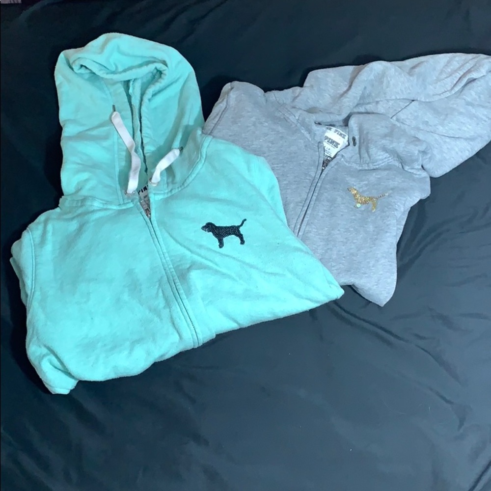 Pink sweatshirt/jacket bundle